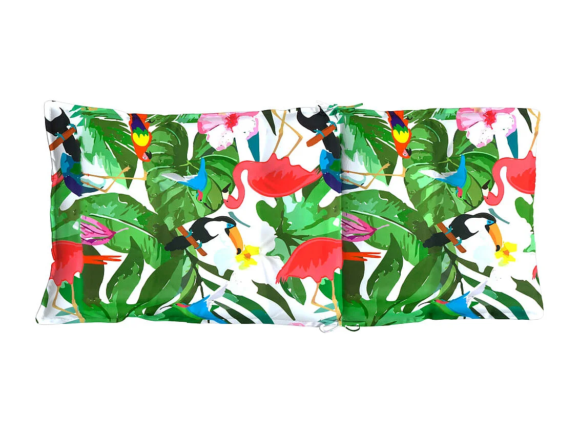 Coussins de chaise à dossier haut lot de 2 multicolore