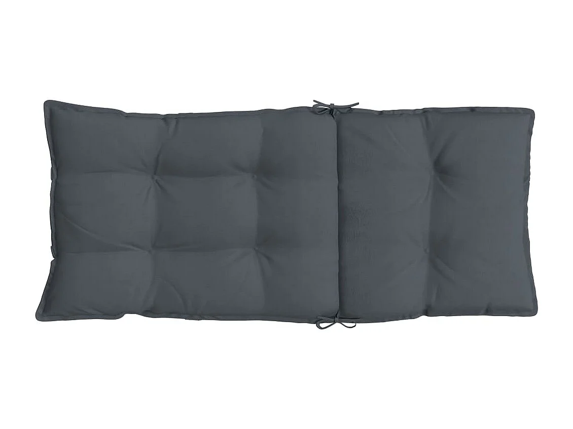 Coussins de chaise à dossier haut lot de 4 anthracite