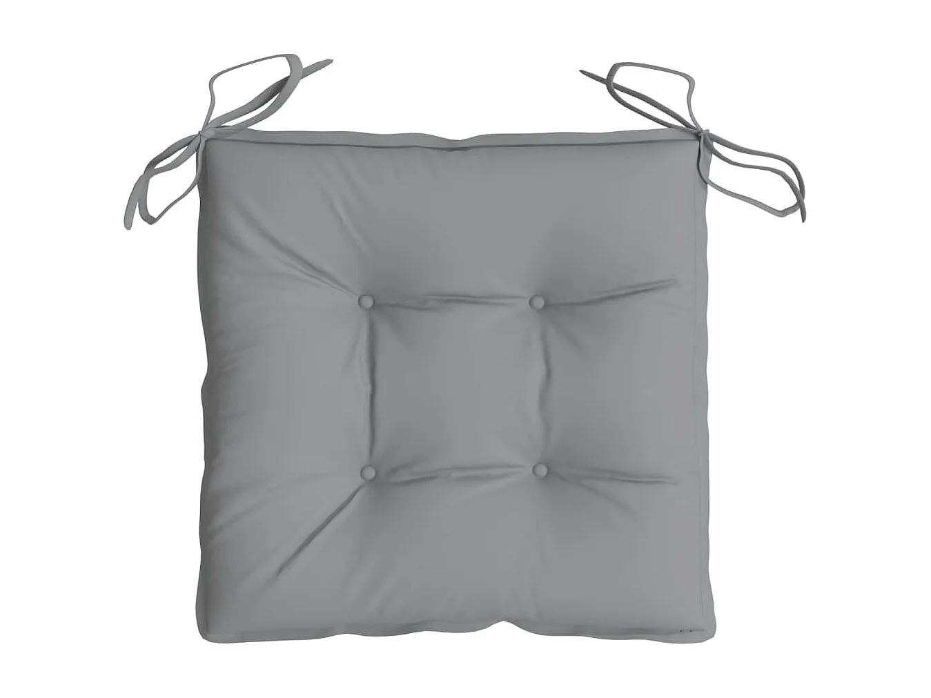Coussins de chaise 2 pièces gris 50x50x7 cm tissu oxford