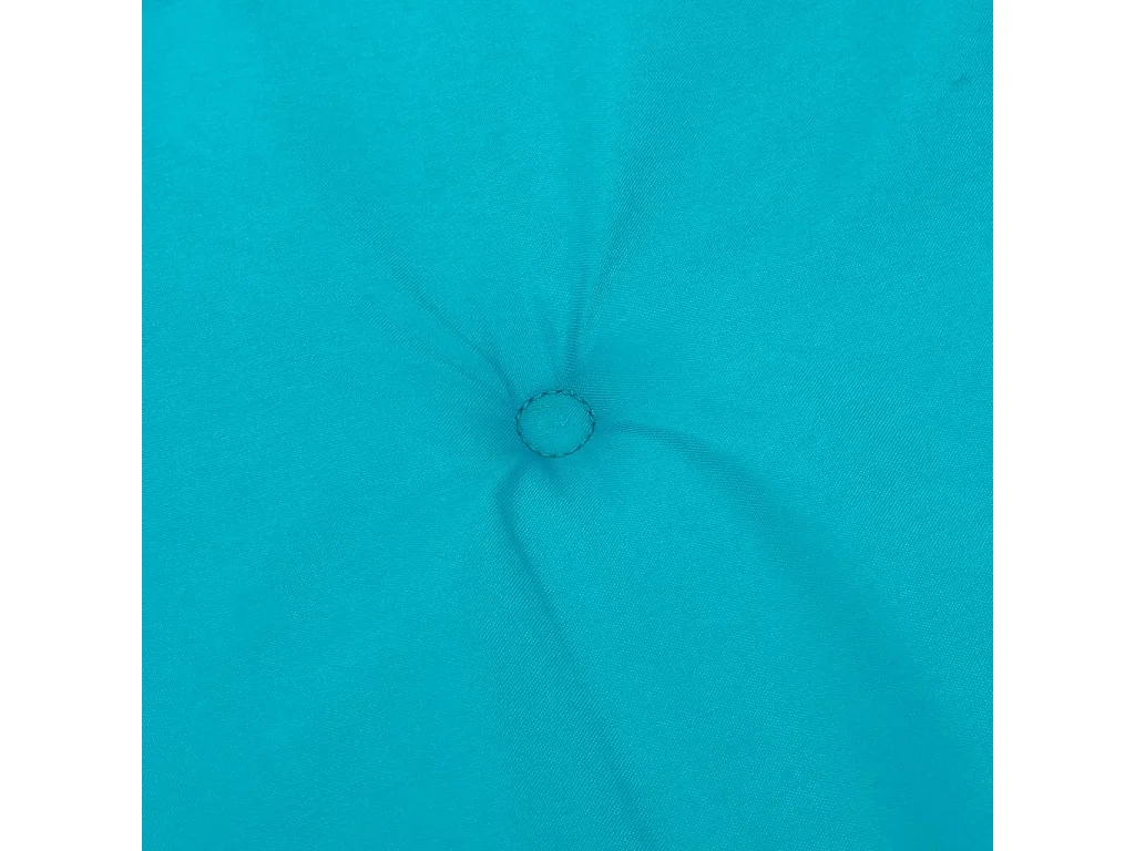 Coussins de chaise à dossier bas 6 pièces turquoise tissu