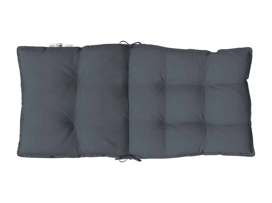 Coussins de chaise à dossier bas lot de 6 anthracite