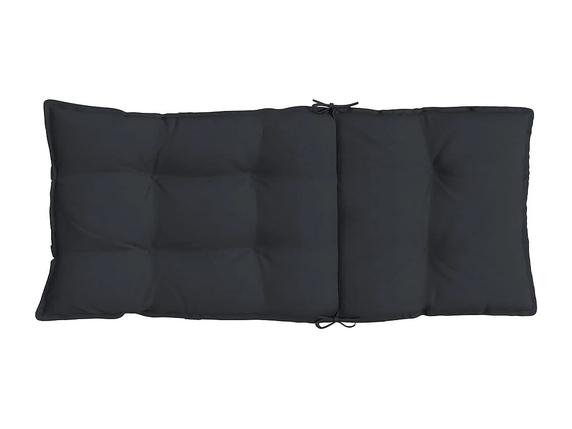 Almofadões para cadeira encosto alto 4 peças tecido oxford preto