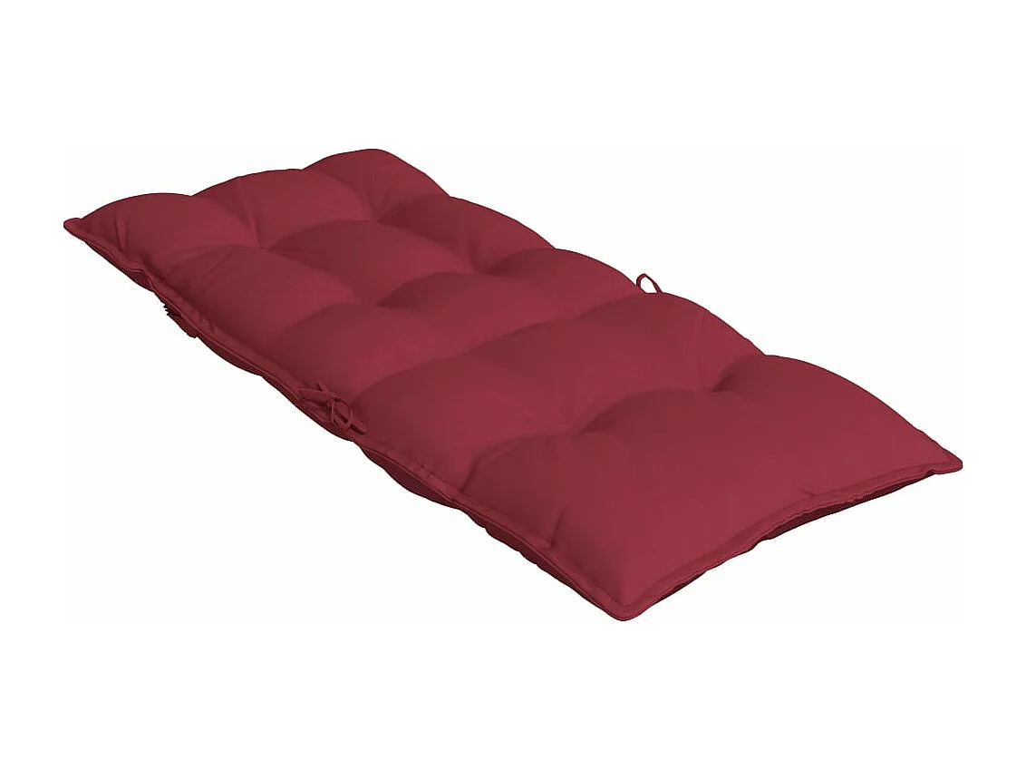 Coussins de chaise à dossier haut lot de 2 rouge bordeaux