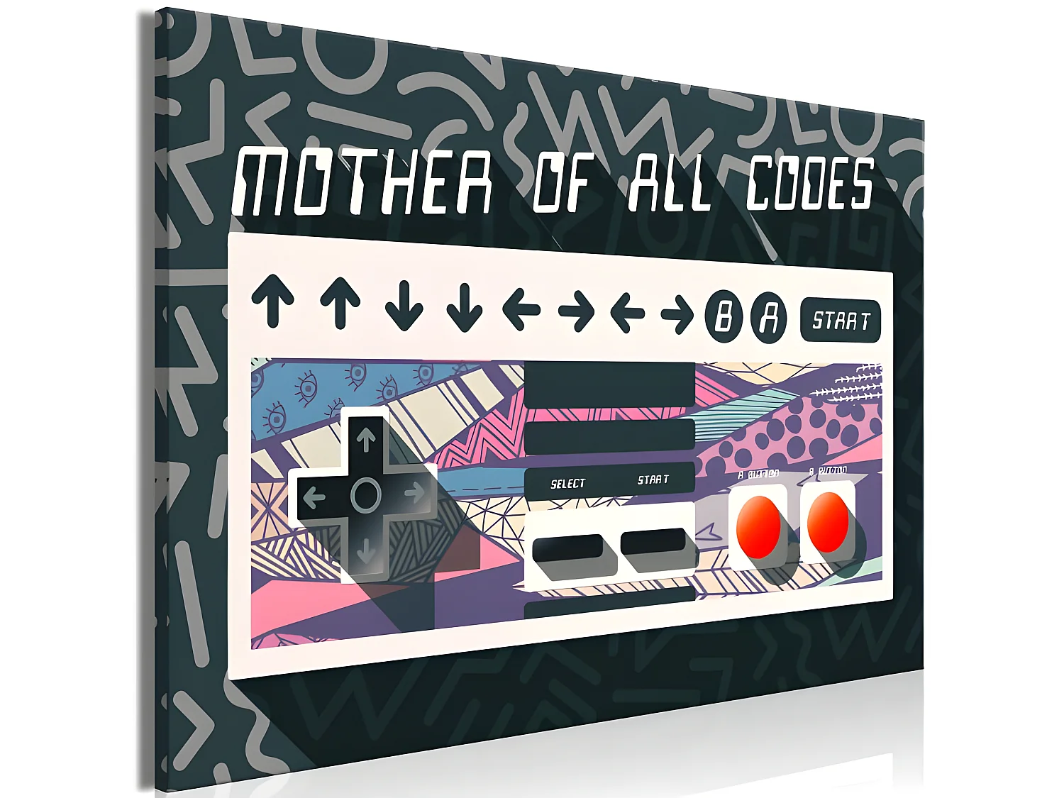 Tableau Mother of All Codes 1 Pièce Wide 120x80 cm
