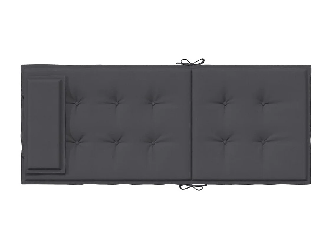Coussins de chaise à dossier haut lot de 6 anthracite