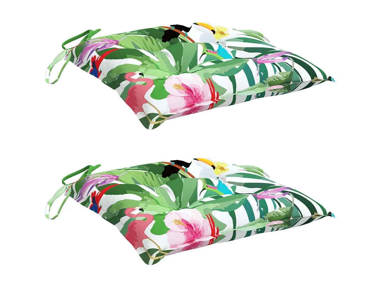 Coussins de chaise 2 pièces multicolore 50x50x7 cm tissu oxford