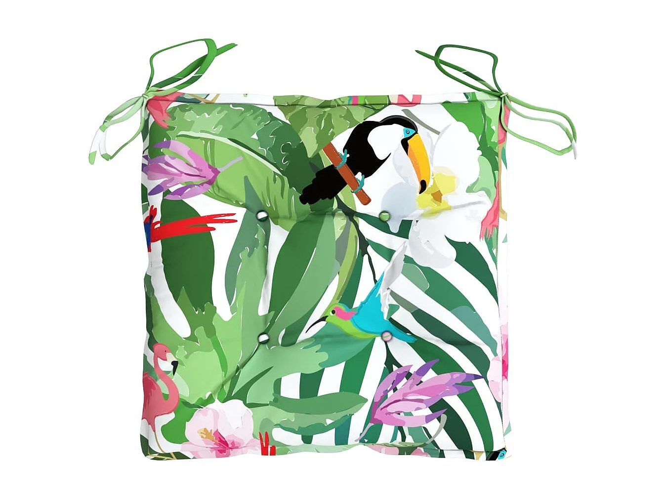 Coussins de chaise 2 pièces multicolore 50x50x7 cm tissu oxford