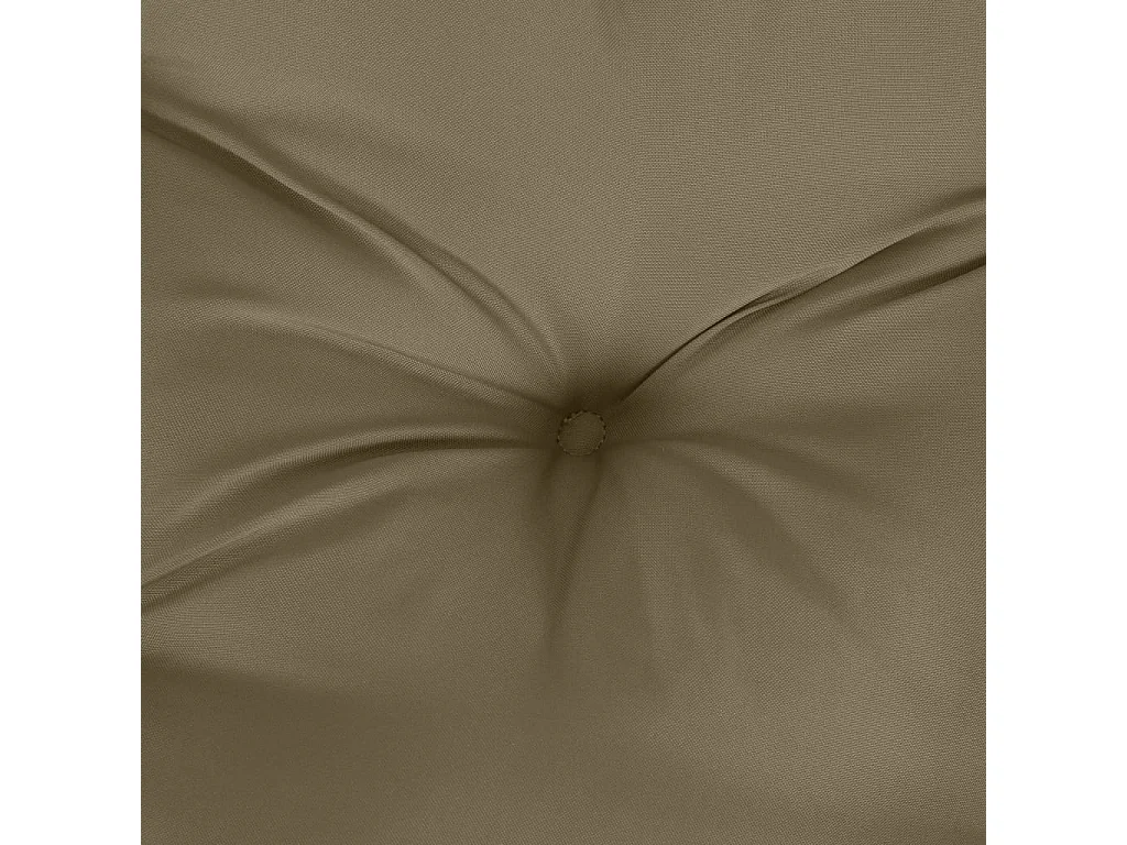 Cojines silla respaldo bajo 6 ud tela taupe melange 100x50x7 cm