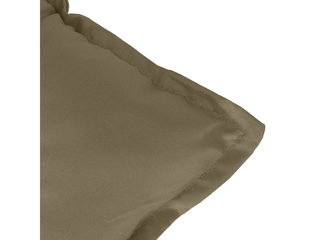 Cojines silla respaldo bajo 6 ud tela taupe melange 100x50x7 cm