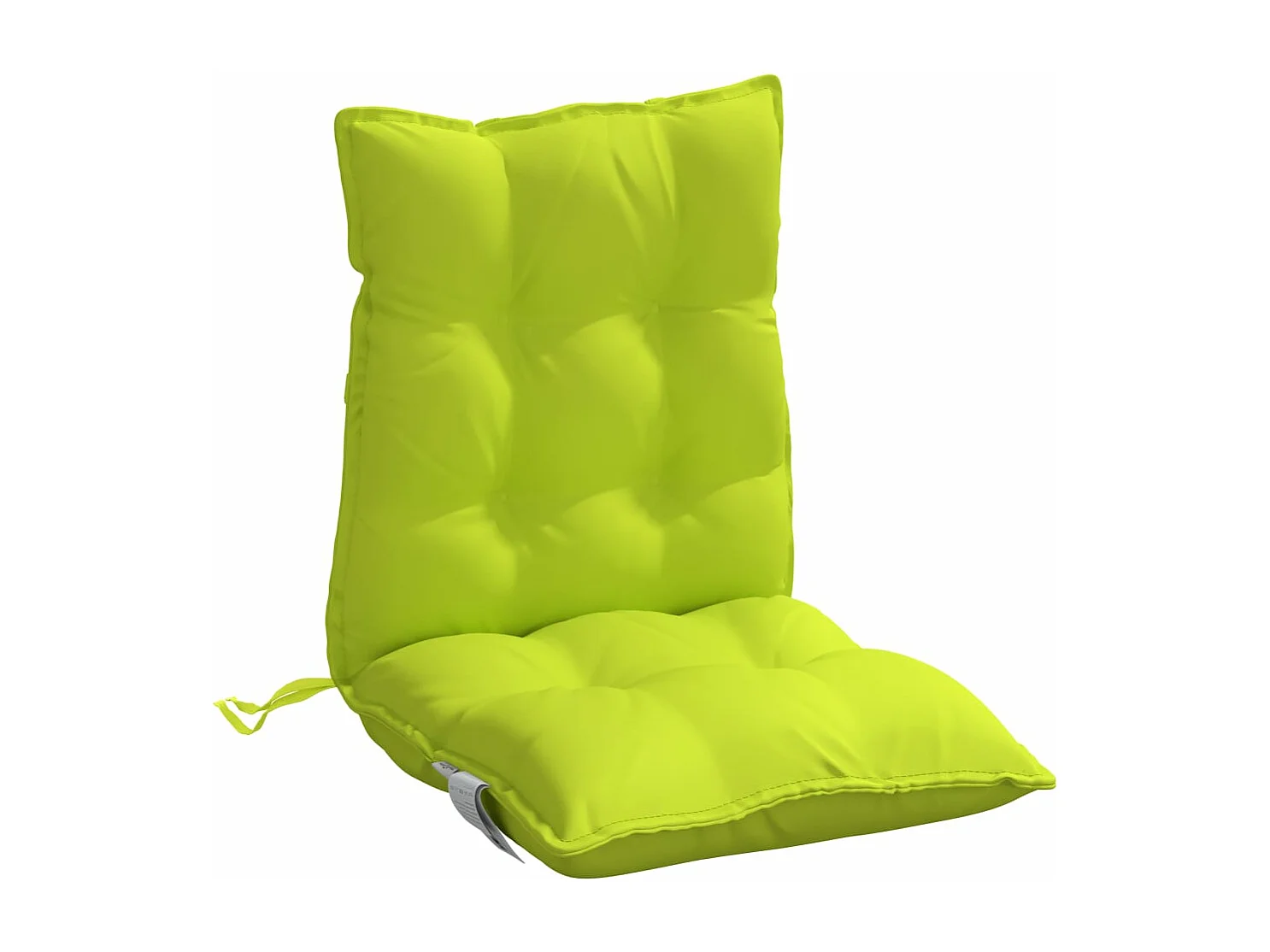 Coussins de chaise à dossier bas lot de 6 vert vif