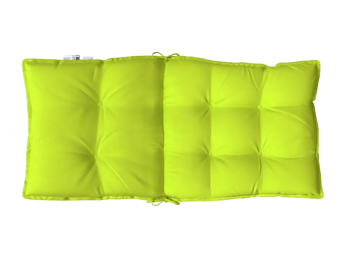 Coussins de chaise à dossier bas lot de 6 vert vif