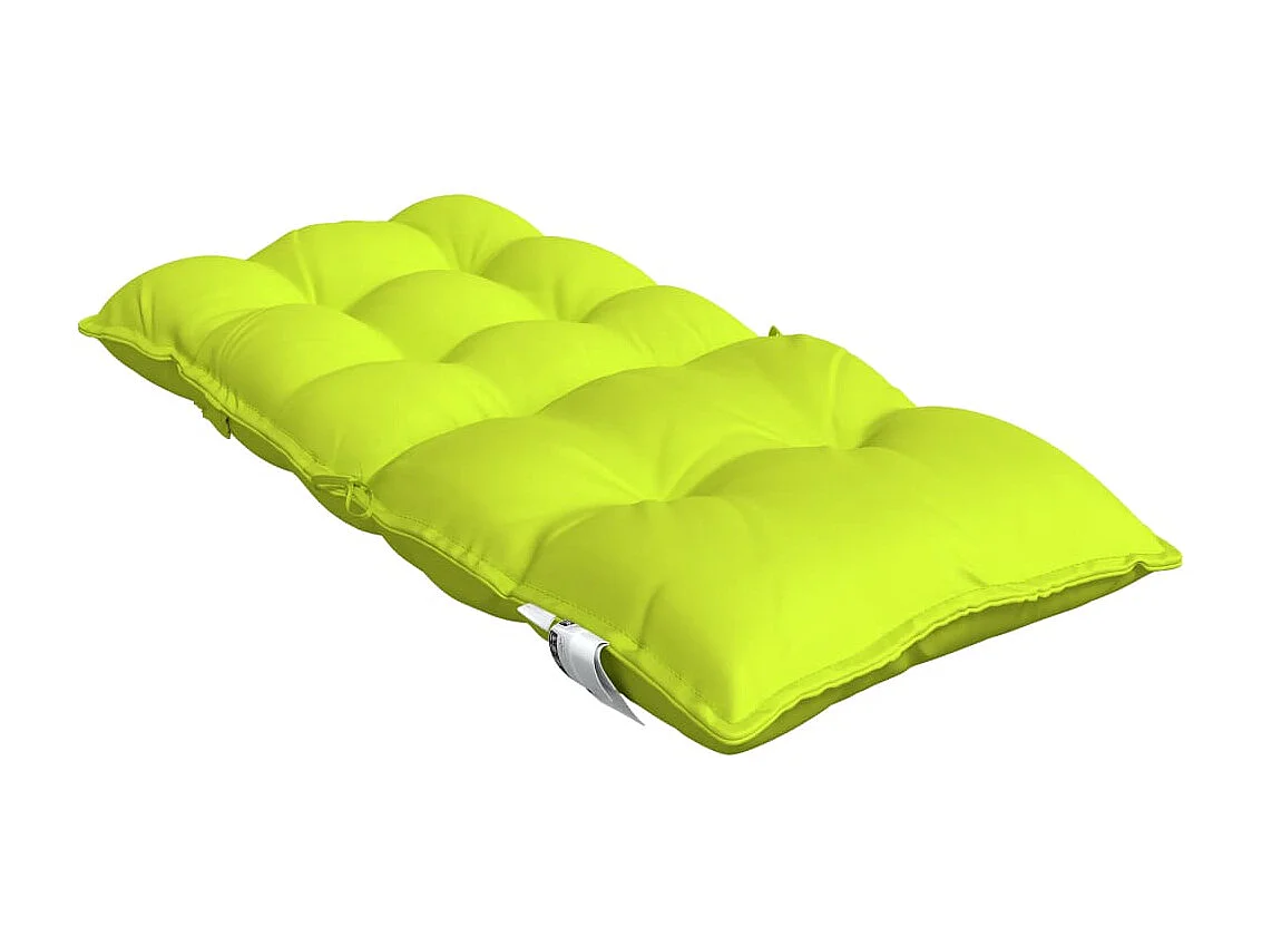 Coussins de chaise à dossier bas lot de 6 vert vif