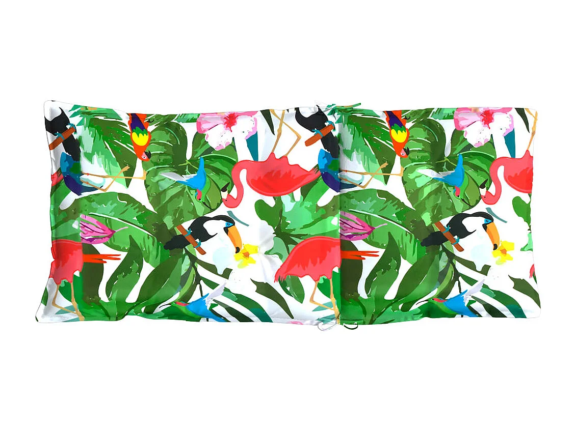 Coussins de chaise à dossier haut lot de 4 multicolore