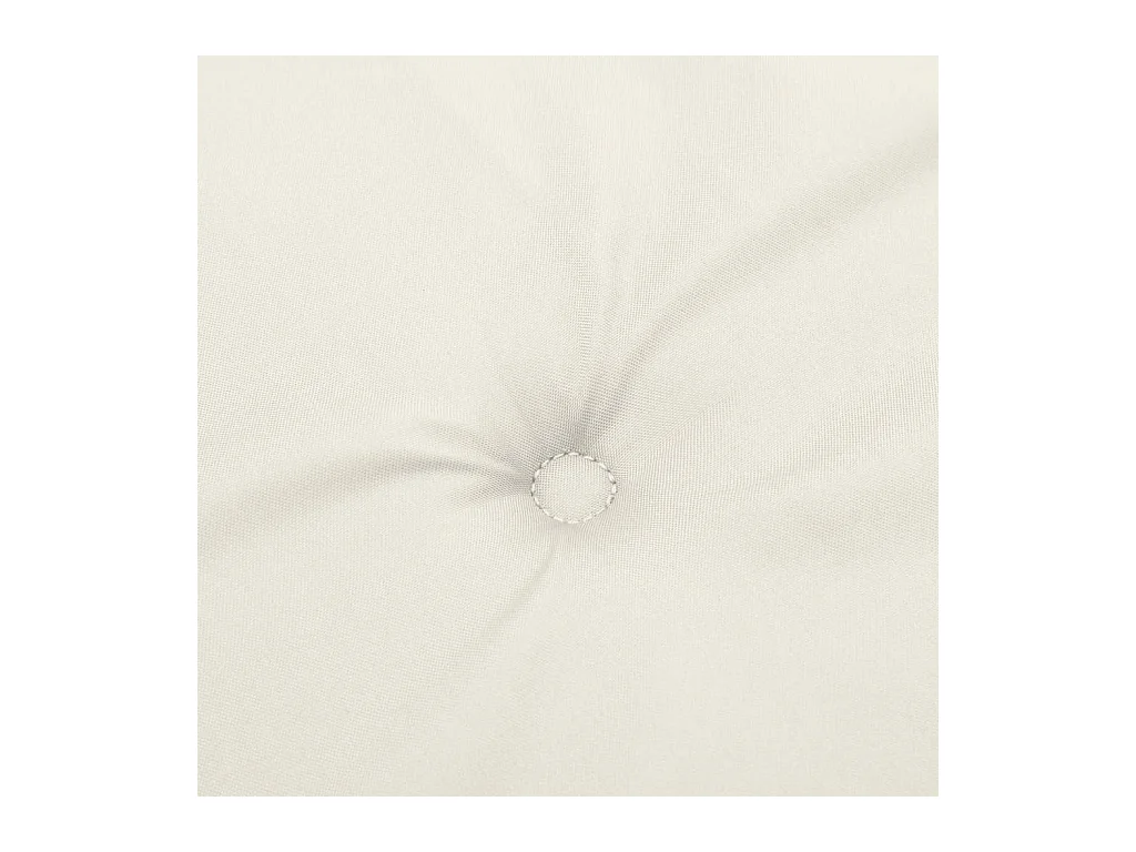 Coussins de chaise à dossier haut lot de 2 crème mélangé tissu