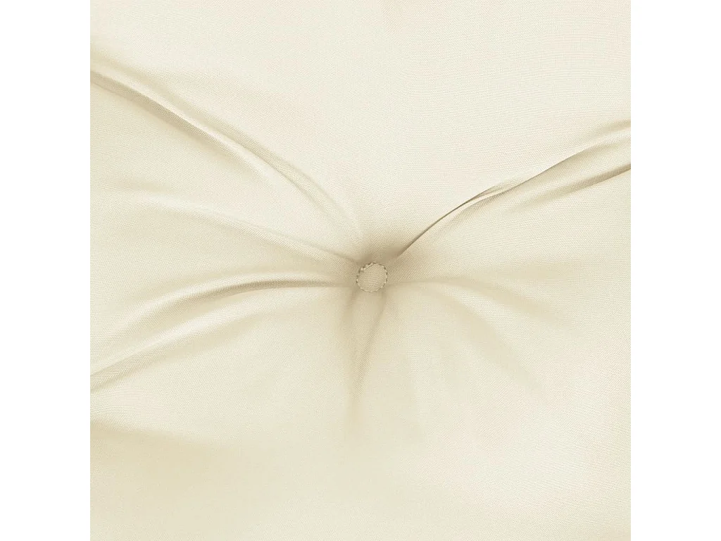 Cojines de silla de jardín 2 unidades tela Oxford crema 50x50x7 cm