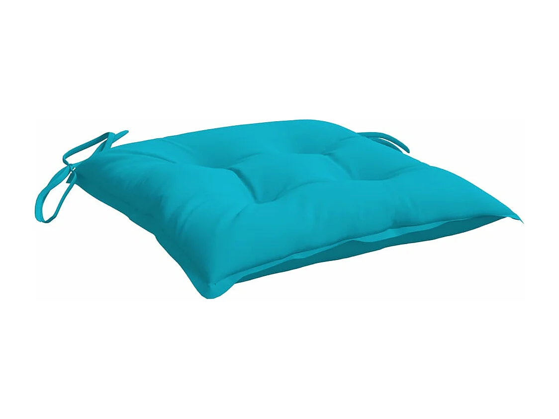 Coussins de chaise 4 pièces turquoise 50x50x7 cm tissu oxford