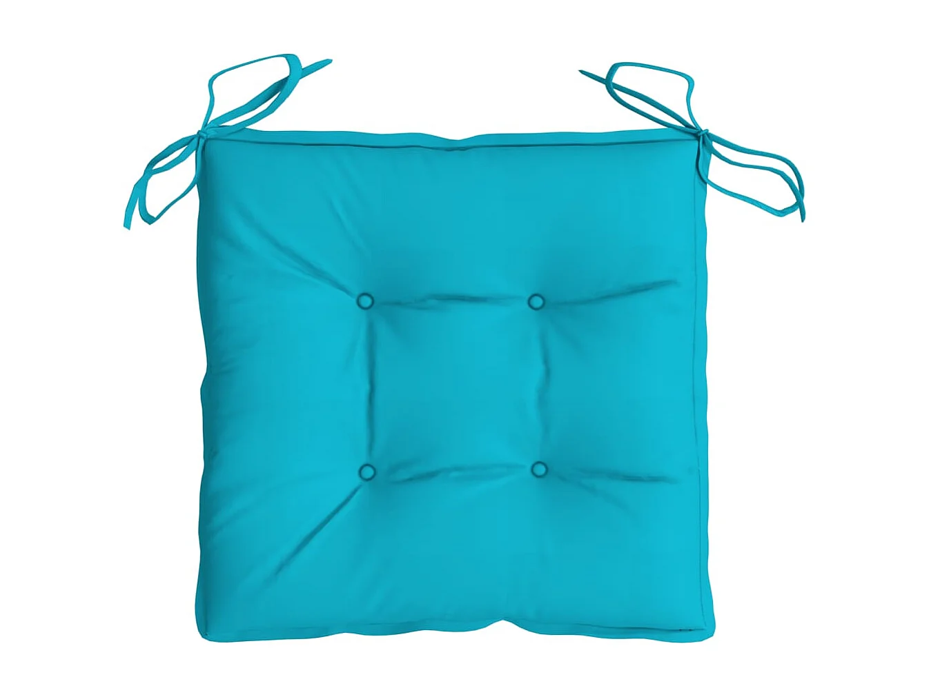 Coussins de chaise 4 pièces turquoise 50x50x7 cm tissu oxford