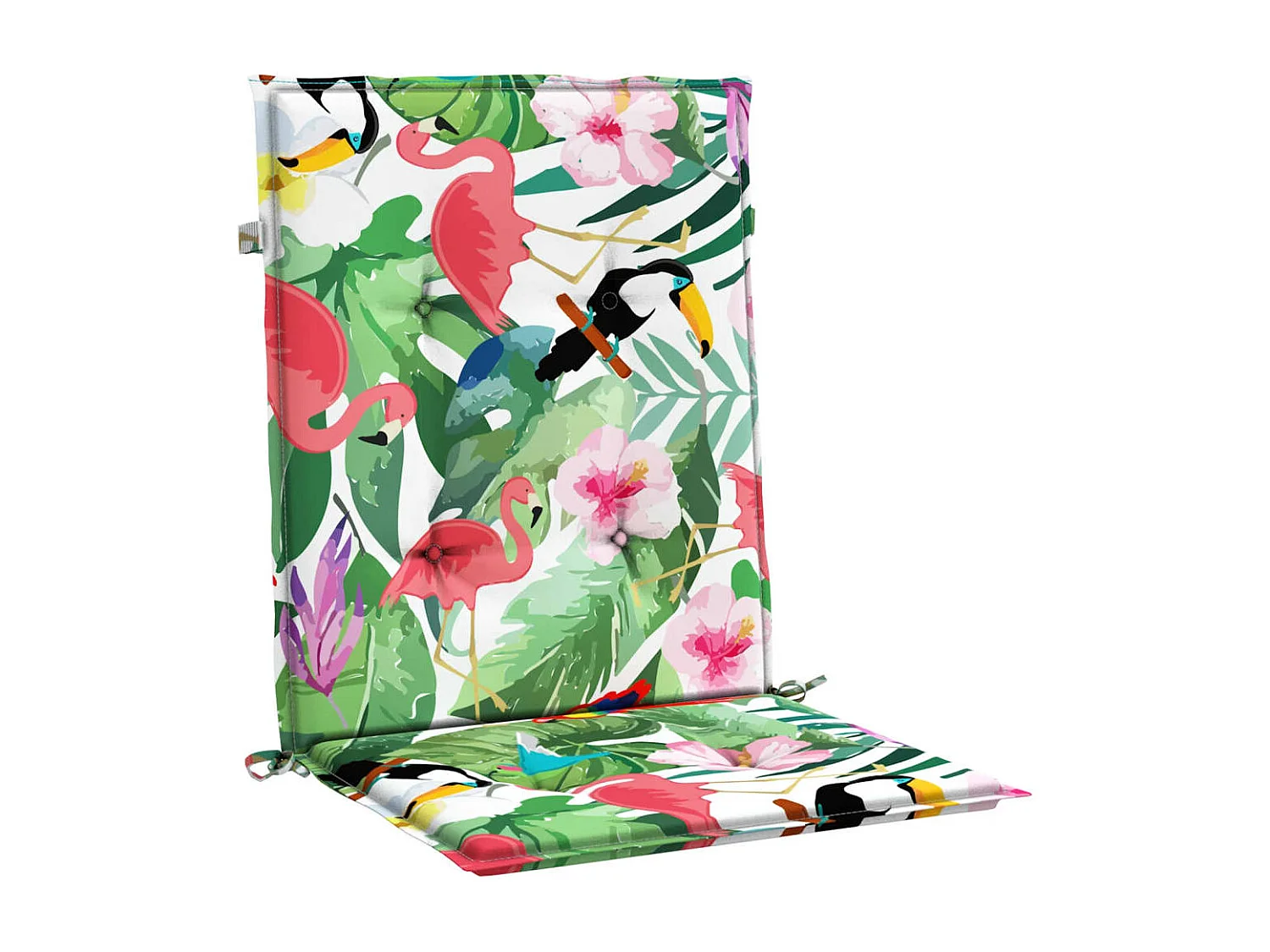 Coussins de chaise à dossier bas lot de 6 multicolore tissu