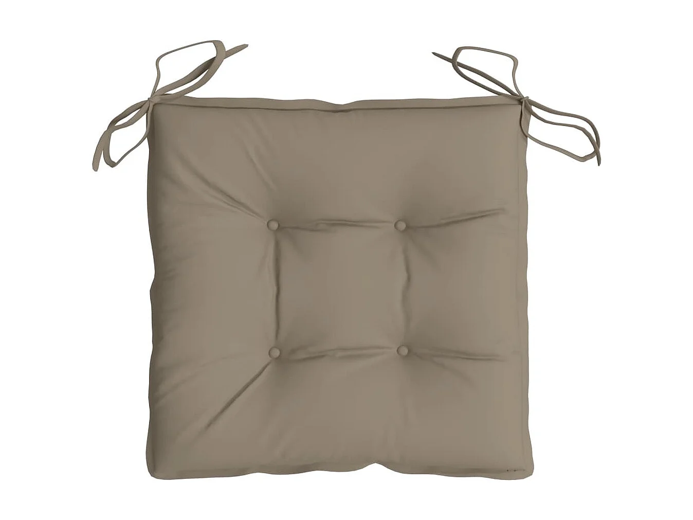 Coussins de chaise 6 pièces taupe 50x50x7 cm tissu oxford