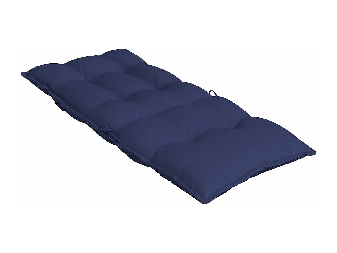 Coussins de chaise à dossier haut lot de 2 bleu marine