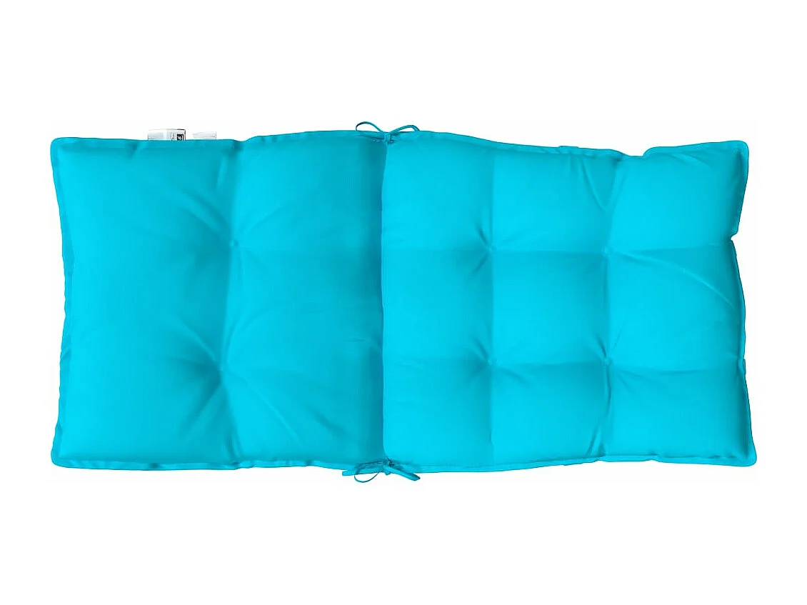 Coussins de chaise à dossier bas lot de 6 turquoise