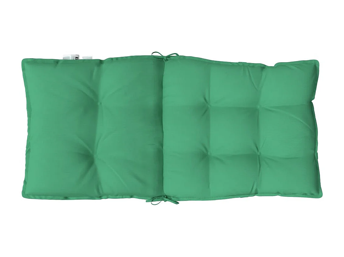 Coussins de chaise à dossier bas lot de 2 vert tissu oxford