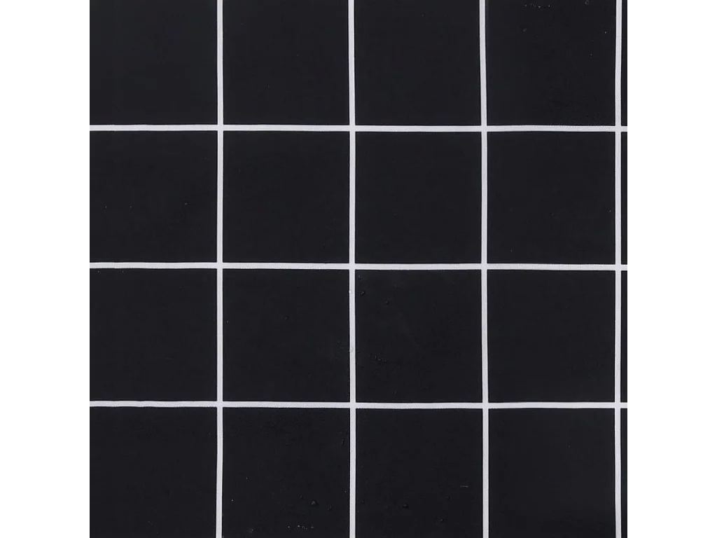 Coussins de chaise à dossier haut lot de 2 noir à carreaux