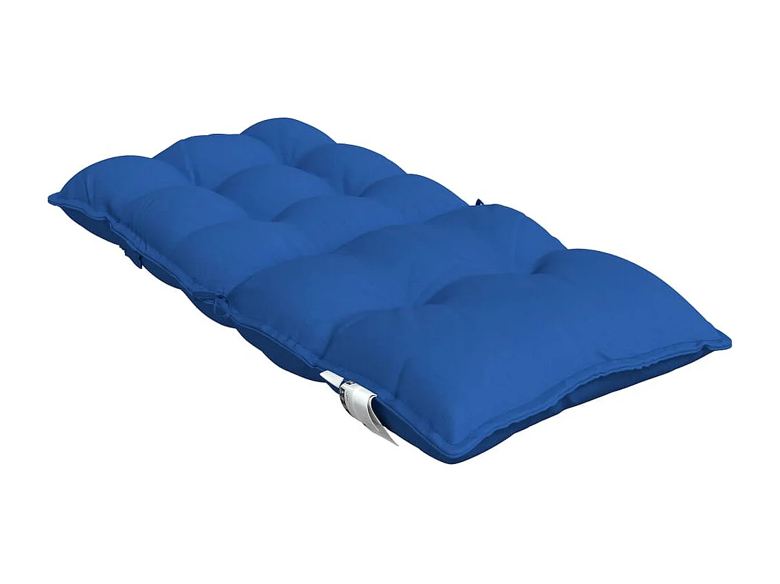 Coussins de chaise à dossier bas lot de 6 bleu royal