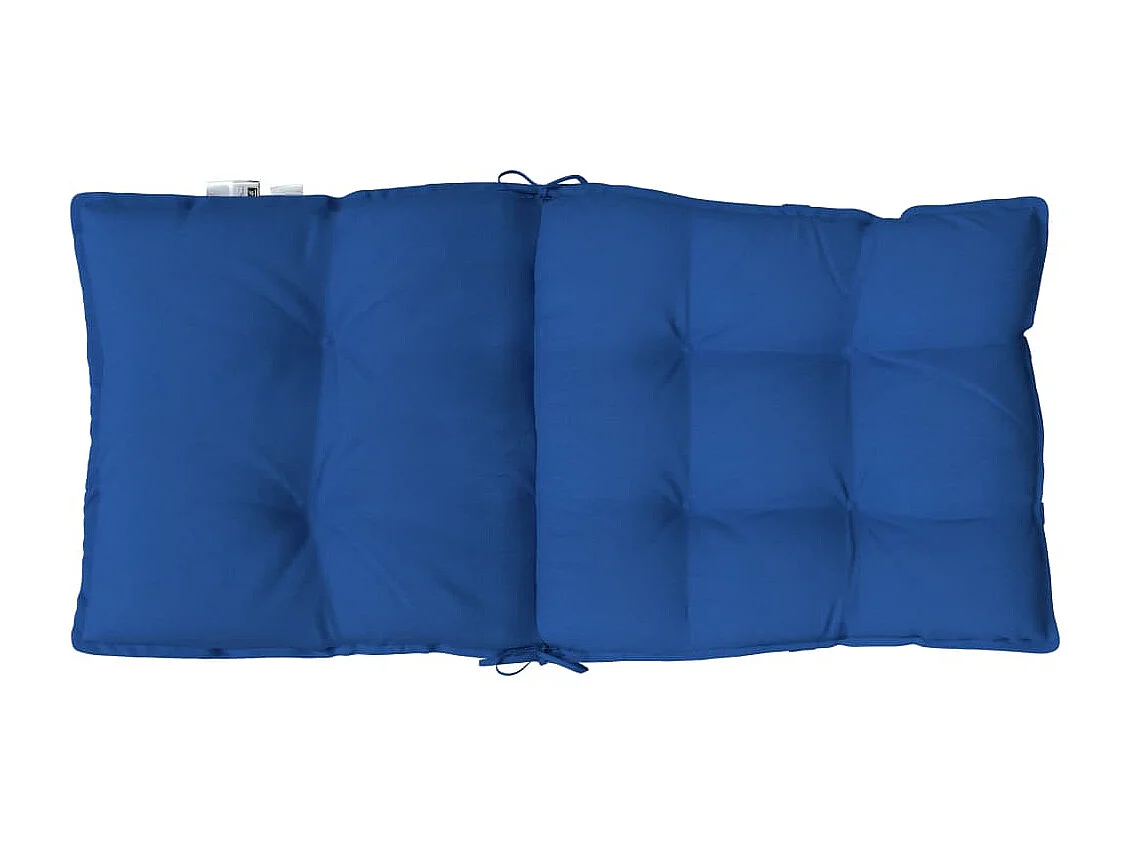 Coussins de chaise à dossier bas lot de 6 bleu royal