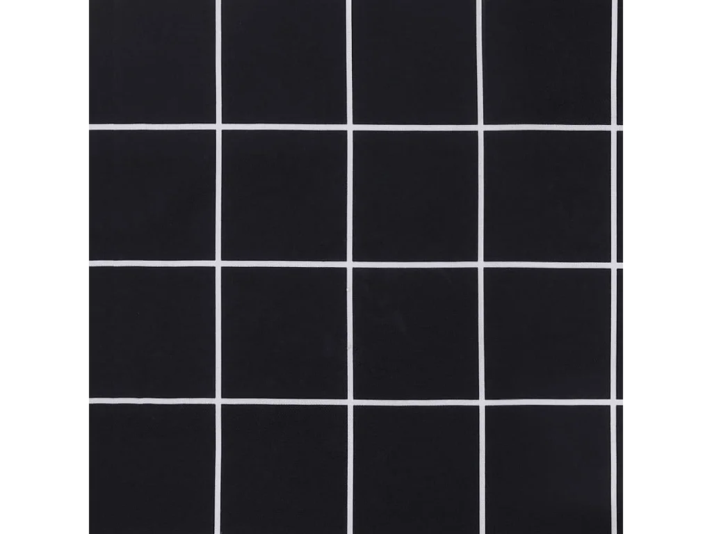 Cojines para silla respaldo alto 2 unidades tela a cuadros negro