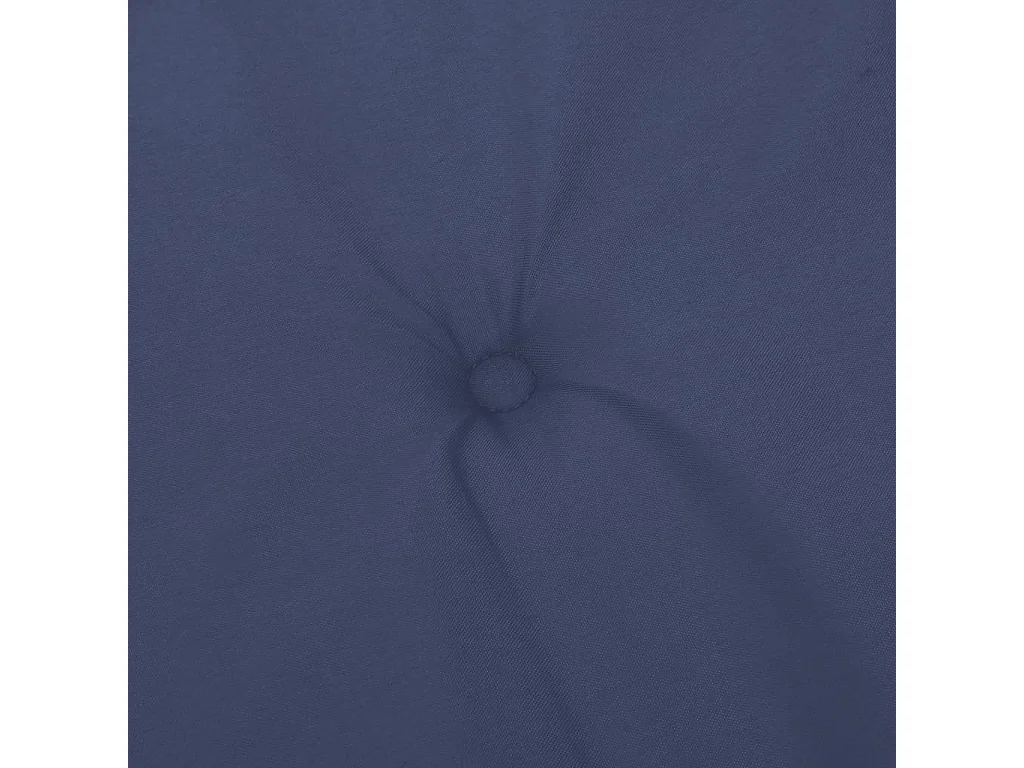 Coussins de chaise à dossier bas lot de 2 bleu marine tissu