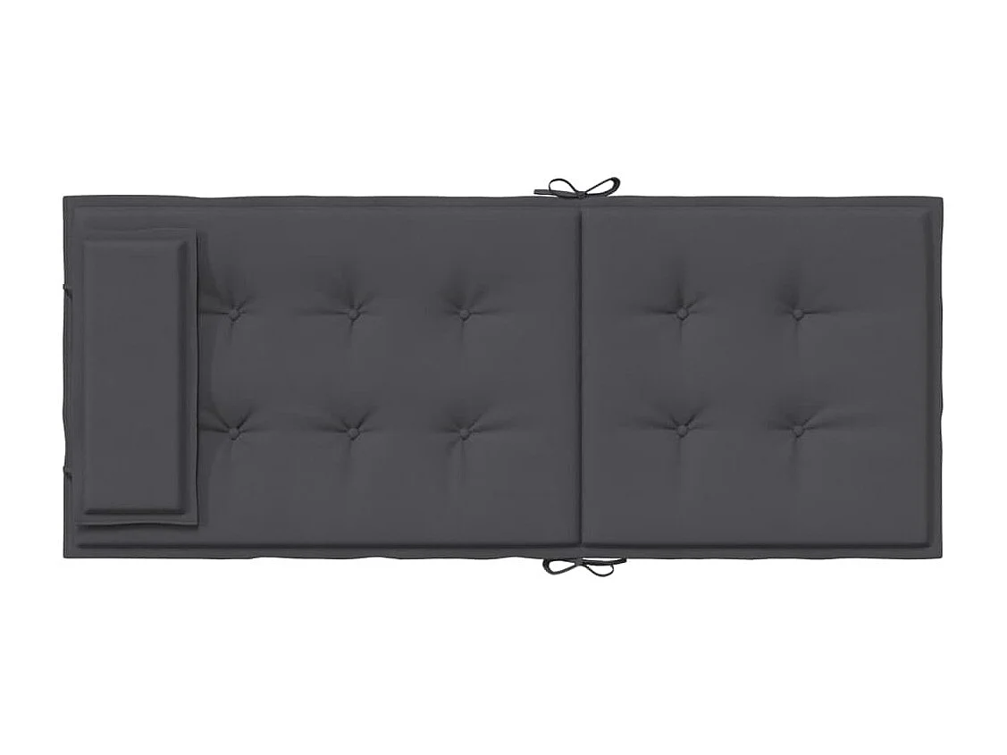 Coussins de chaise à dossier haut lot de 4 anthracite