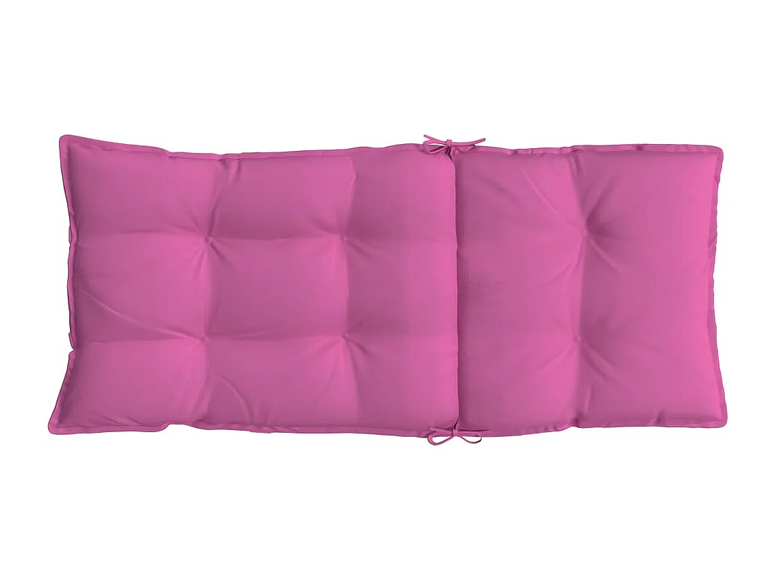 Coussins de chaise à dossier haut lot de 4 rose tissu oxford