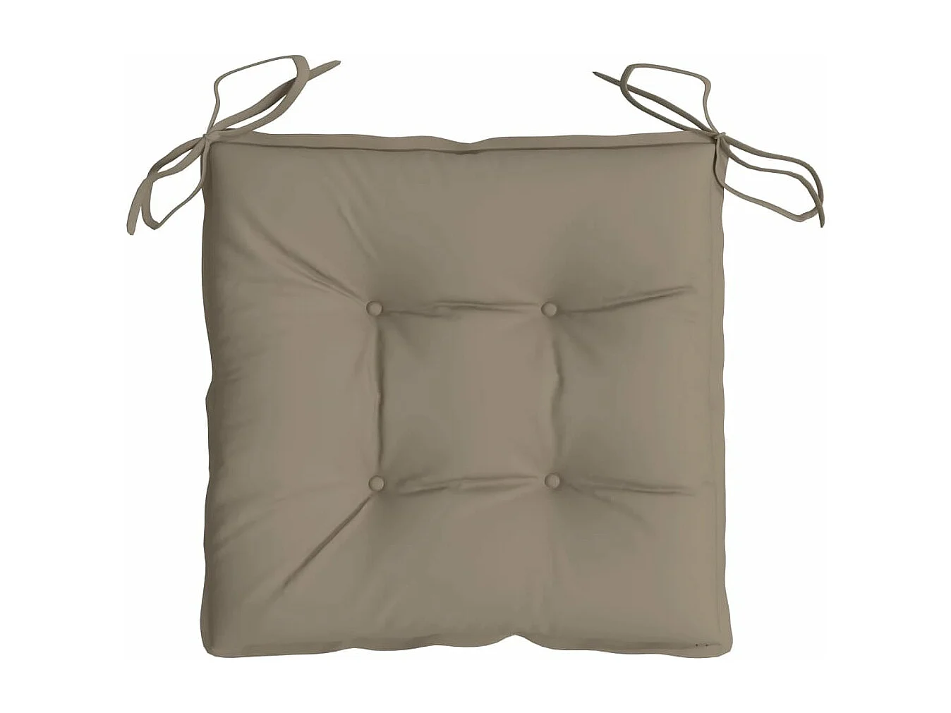 Coussins de palette lot de 6 taupe 50x50x7 cm tissu oxford