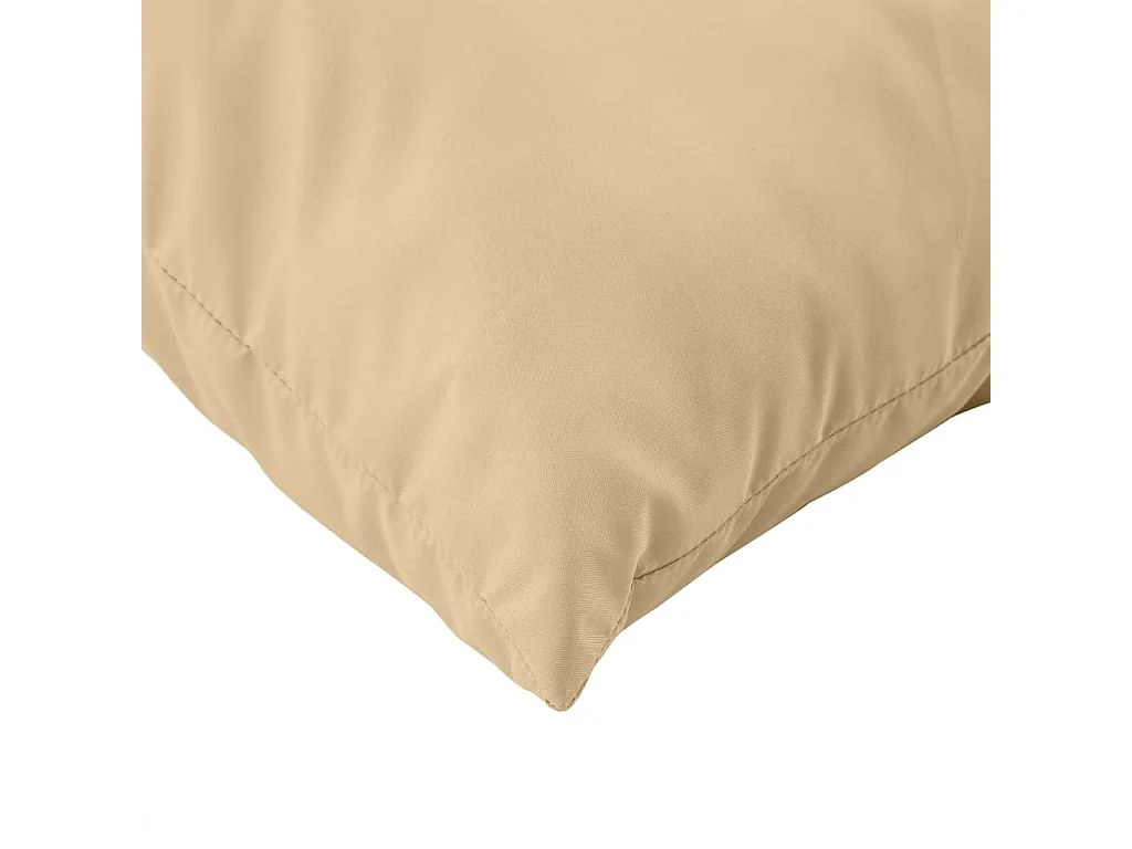 Coussins de palette lot de 3 beige mélangé tissu
