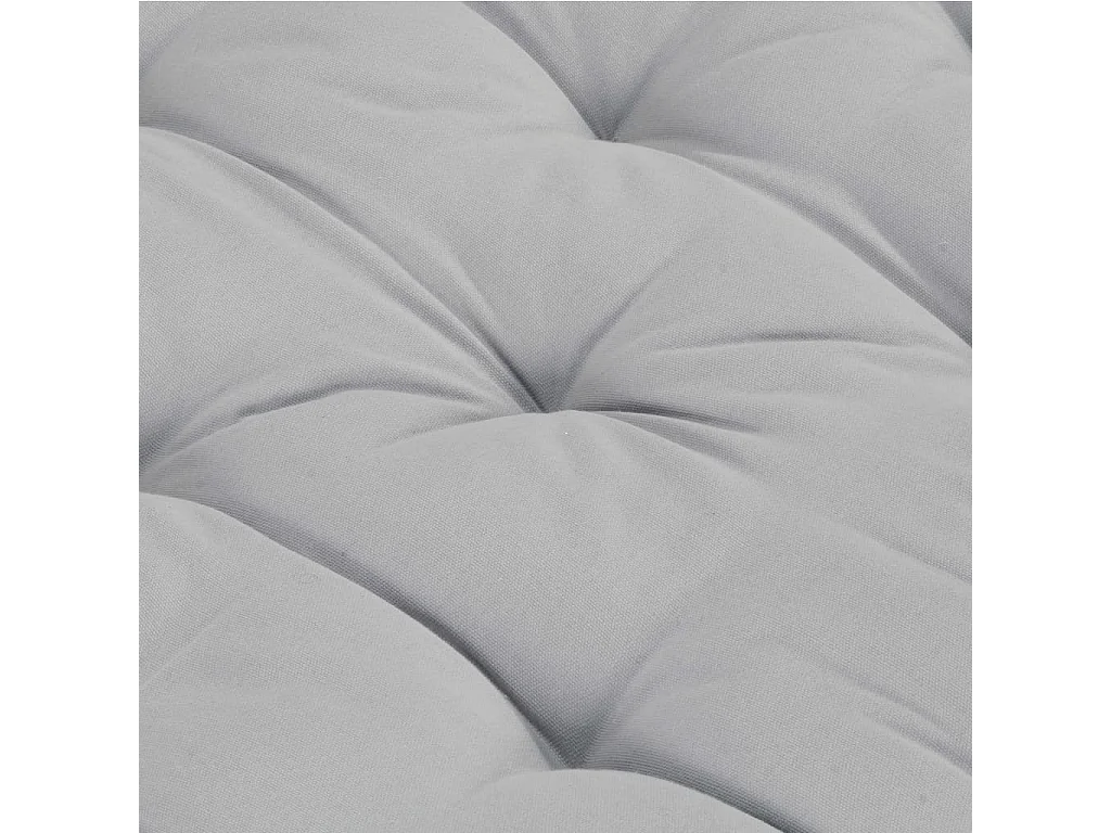 Coussin de plancher de palette Coton 120x80x10 cm Gris