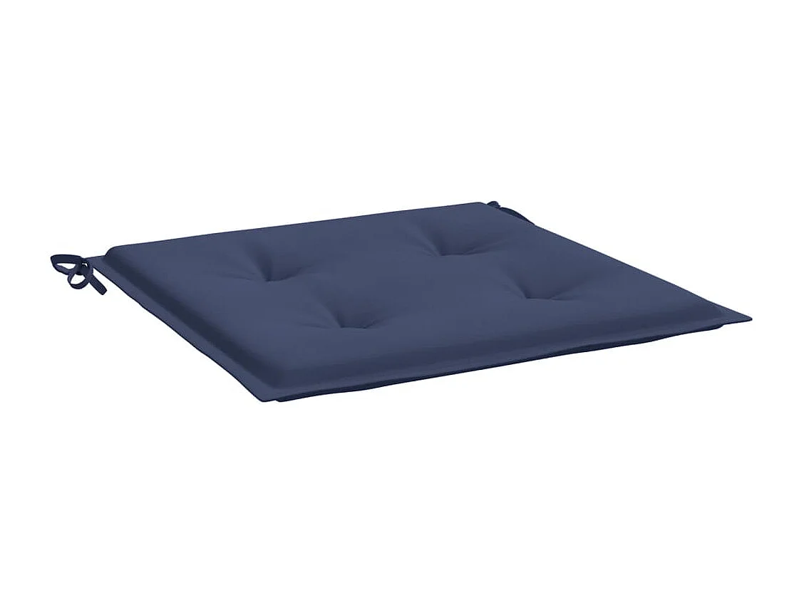 Coussins de palette lot de 2 bleu marine 40x40x3 cm