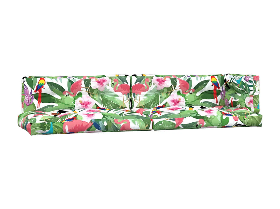 Coussins de palette lot de 5 multicolore tissu