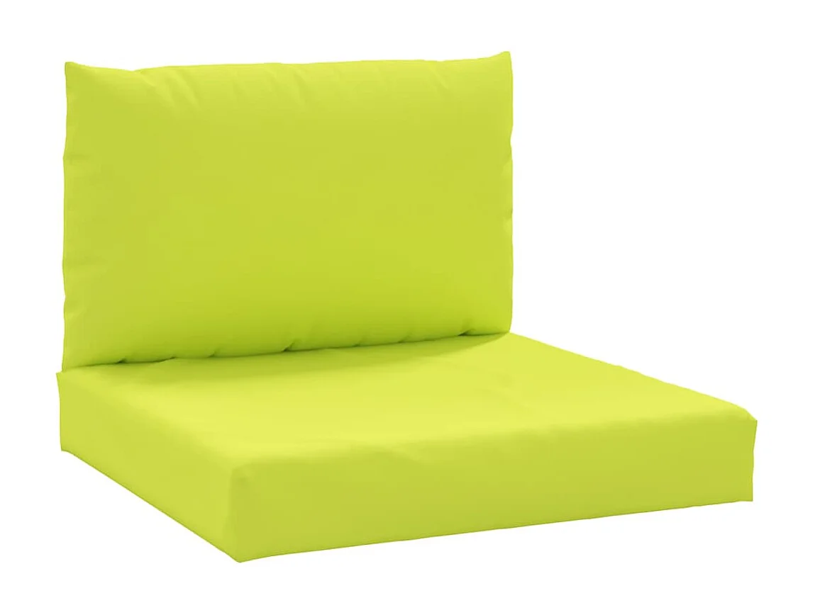 Coussins de palette 2 pièces vert vif tissu oxford