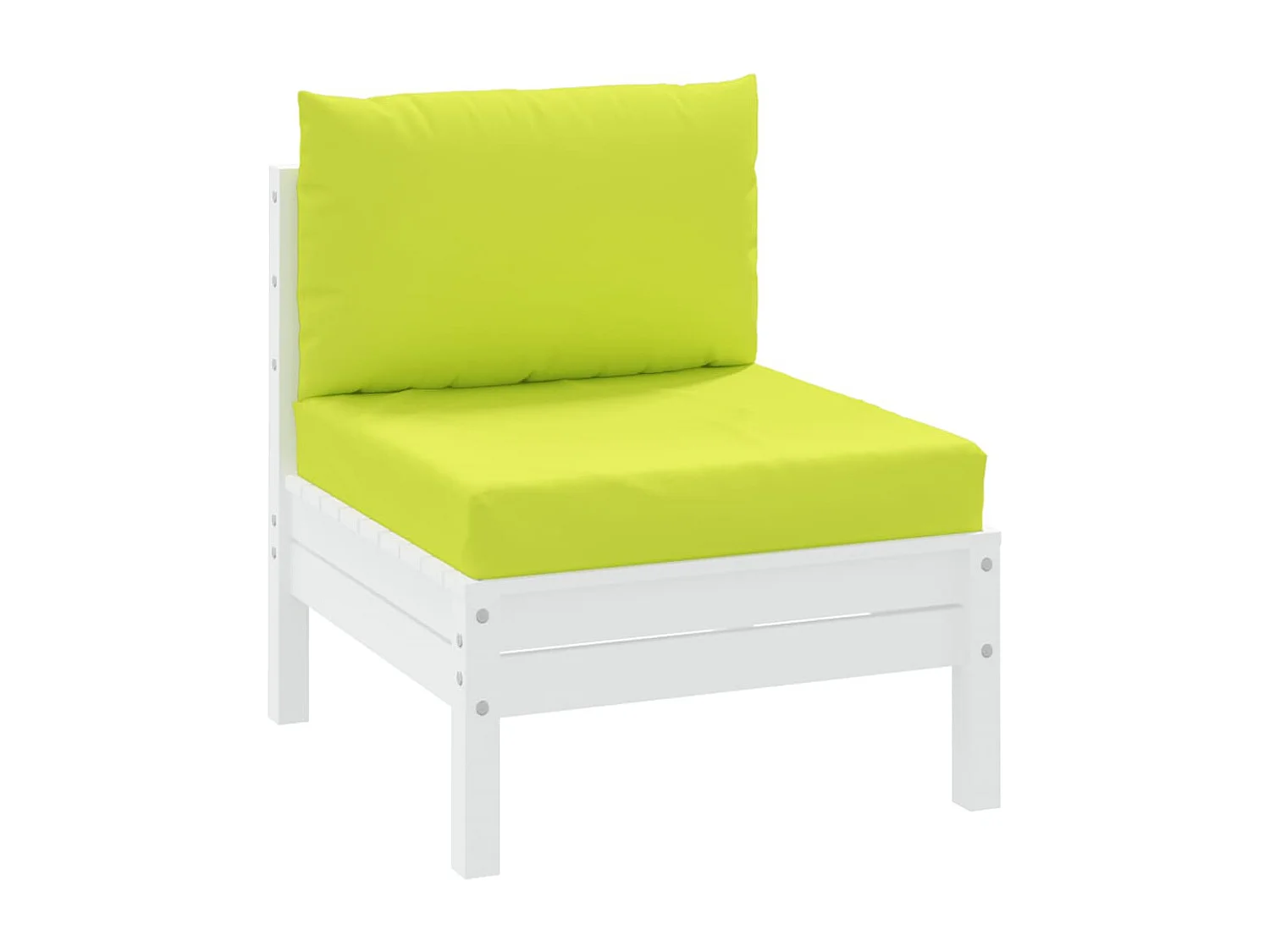 Coussins de palette 2 pièces vert vif tissu oxford