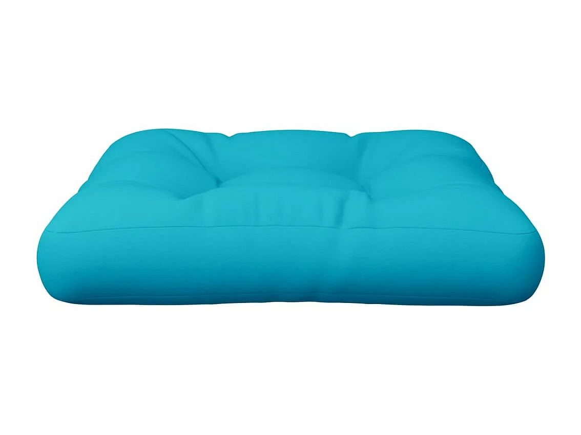 Coussin de palette turquoise 60x61,5x10 cm tissu Oxford