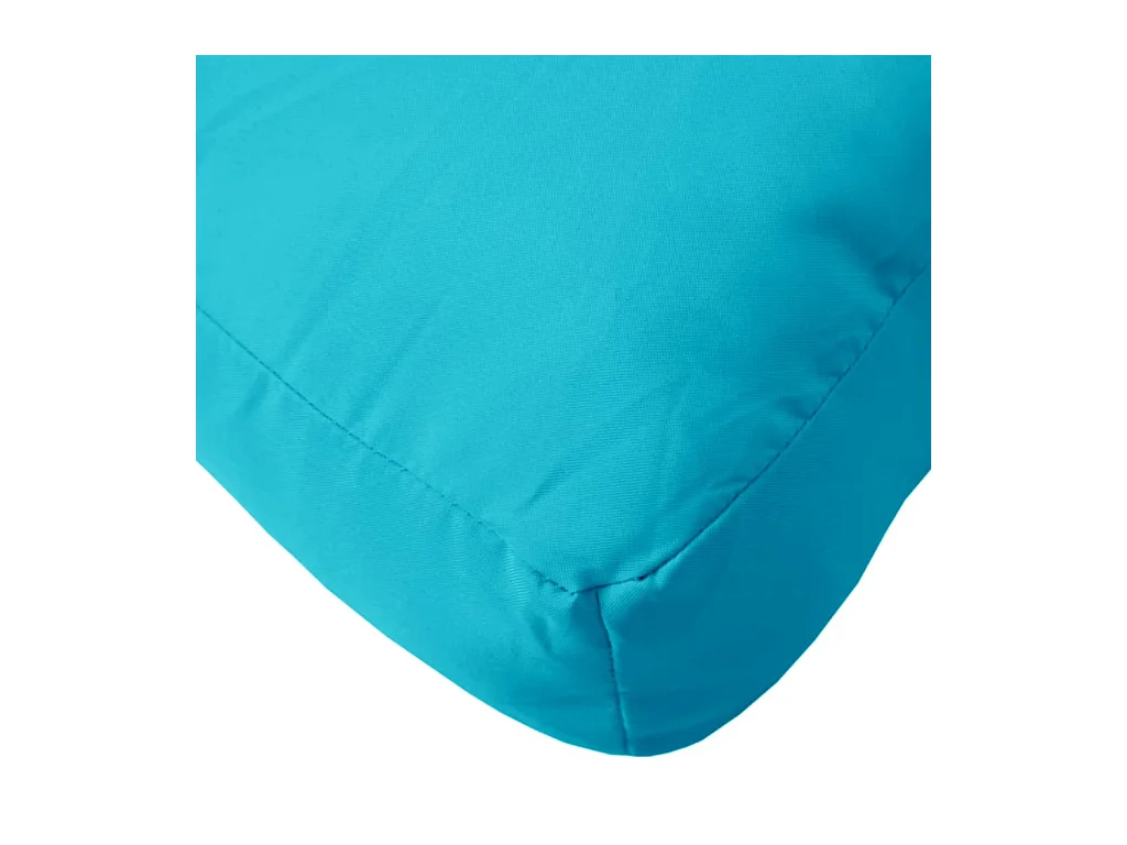 Coussin de palette turquoise 60x61,5x10 cm tissu Oxford