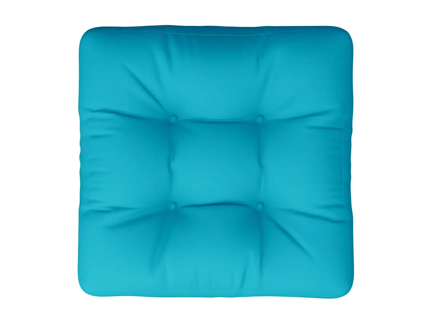 Coussin de palette turquoise 60x61,5x10 cm tissu Oxford
