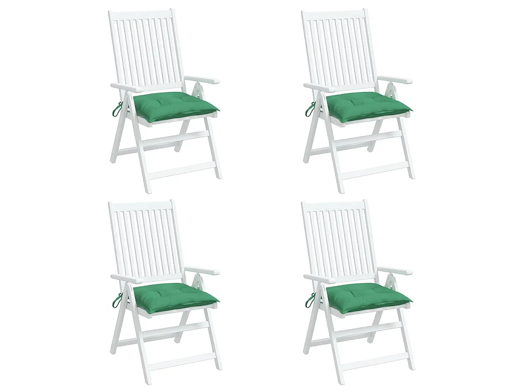 Cojines para palets 4 unidades tela Oxford verde 50x50x7 cm