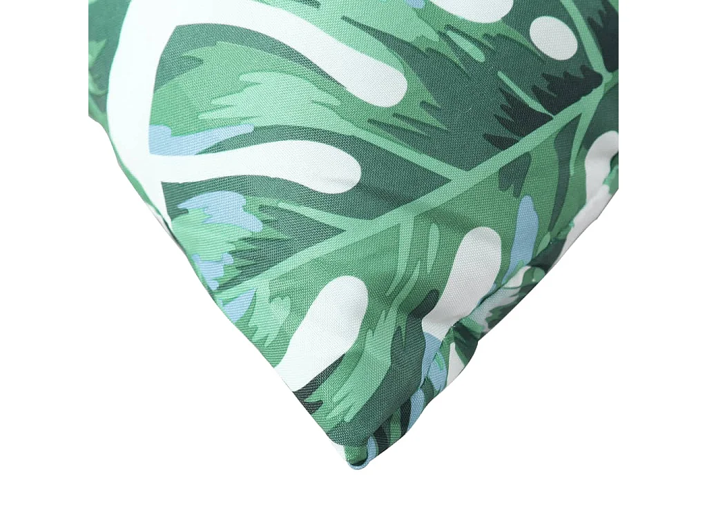 Coussins de palette 3 pièces motif de feuilles tissu