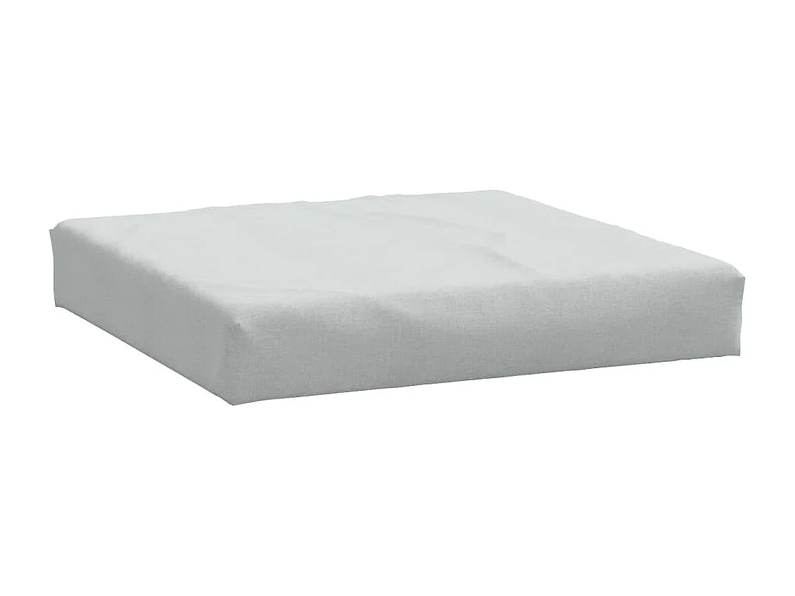 Coussins de palette lot de 2 gris clair mélangé tissu