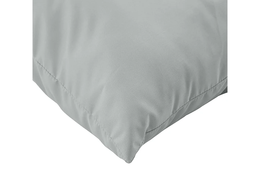Coussins de palette lot de 2 gris clair mélangé tissu