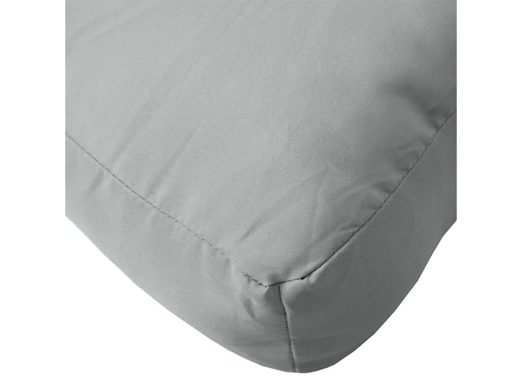 Coussins de palette lot de 2 gris clair mélangé tissu