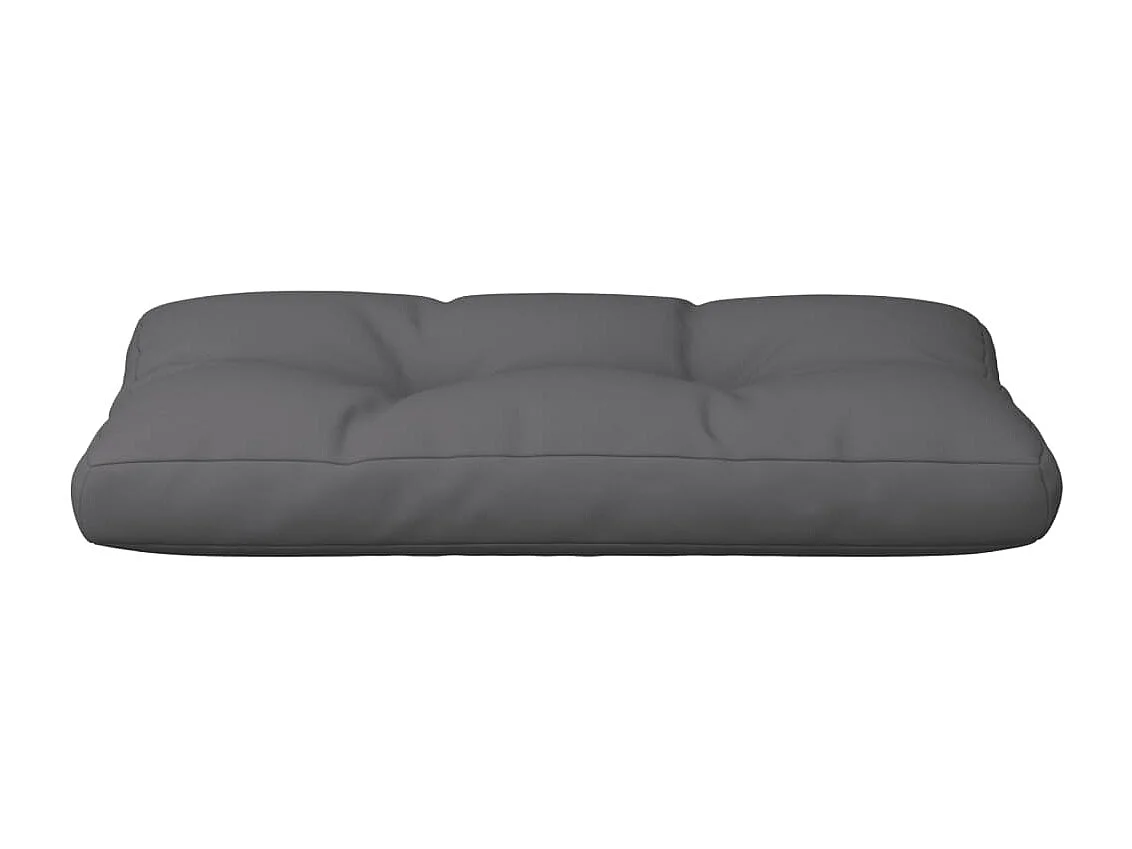 Palletkussen 80x40x12 cm stof antracietkleurig