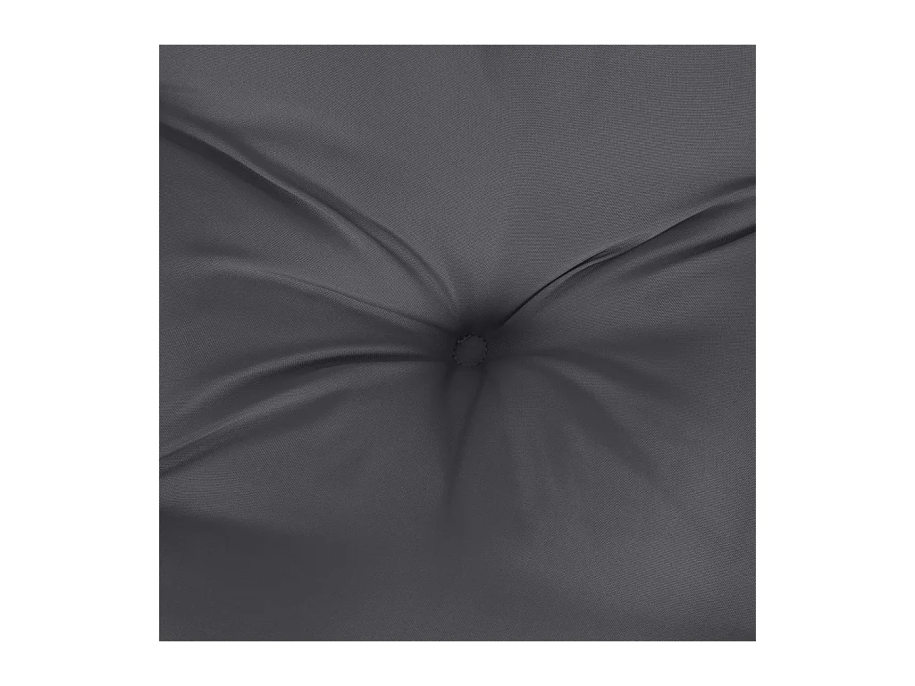 Coussin de palette anthracite 120x40x12 cm tissu